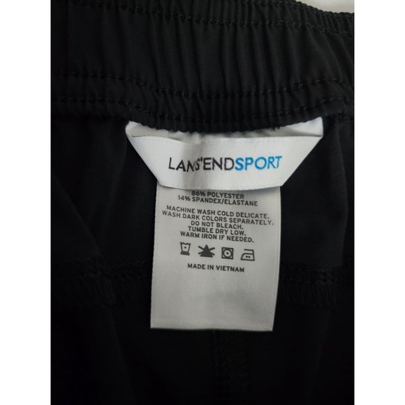 Lands' End Sport Women's Athletic Workout Sports Running Shorts Navy Blue Sz 12 - Picture 5 of 10